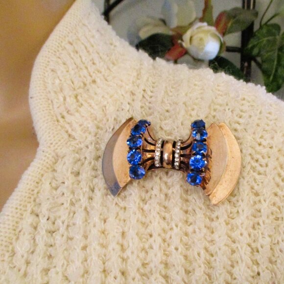 SCEPTRON Reinad Sterling Vermeil Book Piece Brooch ~ RARE Designer Brooch - Picture 2 of 16